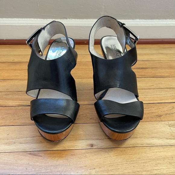 Michael Kors Carla Platform Wedge Sandals **PLEASE READ DESCRIPTION** L7.5/R7 - Picture 2 of 10
